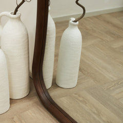 Aaliyah - Full Length Dark Wood Irregular Mirror 180cm x 80cm