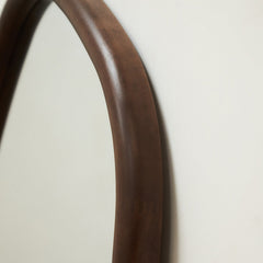 Aaliyah - Full Length Dark Wood Irregular Mirror 180cm x 80cm