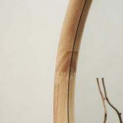 Aaliyah - Full Length Light Wood Irregular Mirror 180cm x 80cm