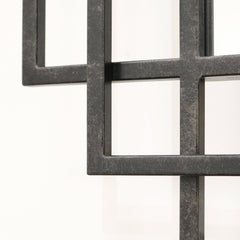 Amalfi - Large Black Rectangular Metal Mirror 140cm x 70cm