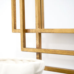Amalfi - Large Gold Rectangular Metal Mirror 140cm x 70cm
