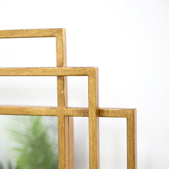 Amalfi - Large Gold Rectangular Metal Mirror 140cm x 70cm