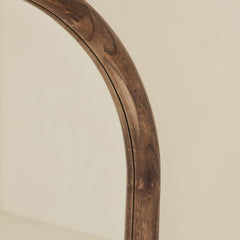 Amora - Full Length Large Arched Warm Wood Mirror 172cm x 60cm