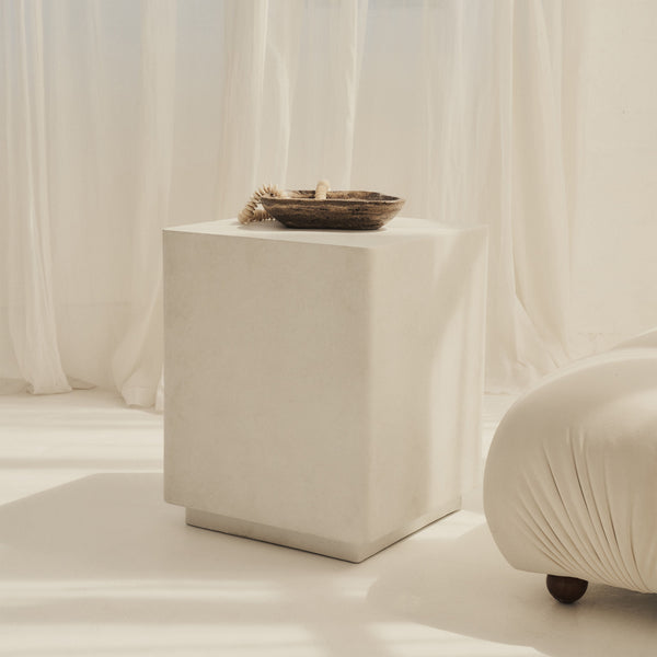 Angelo - Minimal Concrete Rectangle Side Table