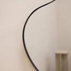 Ava - Black Pond Shaped Irregular Mirror 100cm x 70cm