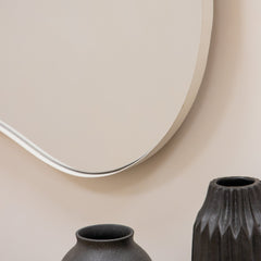 Ava - Ecru Pond Shaped Irregular Mirror 100cm x 70cm