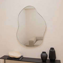 Ava - Ecru Pond Shaped Irregular Mirror 100cm x 70cm
