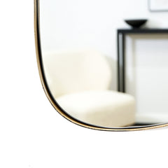 Ava - Gold Stone Shaped Irregular Mirror 75cm x 45cm