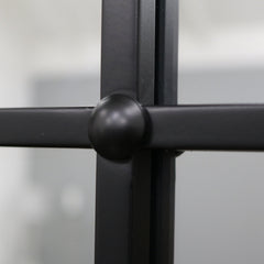 Boston - Black Industrial Full Length Metal Mirror 200cm x 100cm