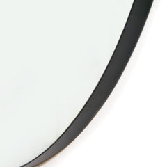 Ava - Black Pond Shaped Irregular Mirror 94cm x 94cm