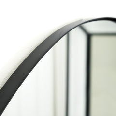 Ava - Black Pond Shaped Irregular Mirror 66cm x 63cm