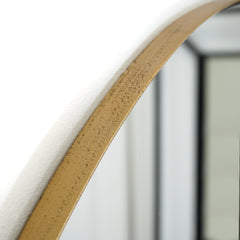 Ava - Gold Pond Shaped Irregular Mirror 66cm x 63cm
