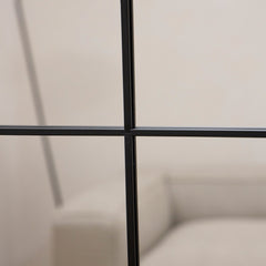 Brooklyn - Large Black Metal Mirror 100cm x 70cm