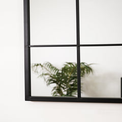 Brooklyn - Large Black Metal Mirror 140cm x 70cm