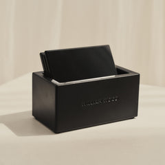 Brooklyn - Modern Coasters Set of 4 & Holder Black