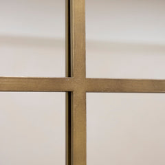 Camden - Gold Industrial Full Length Metal Window Mirror 179cm x 119cm