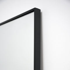 Theo - Full Length Black Extra Large Metal Mirror 180cm x 100cm