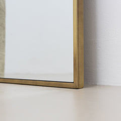 Liberty - Full Length Gold Large Arched Metal Mirror 160cm x 60cm