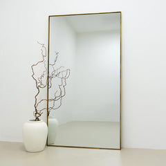 Theo - Full Length Gold Extra Large Metal Mirror 180cm x 100cm