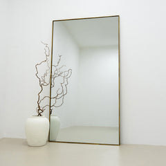 Theo - Full Length Gold Extra Large Metal Mirror 180cm x 100cm