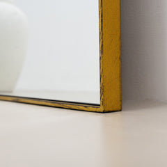 Theo - Full Length Gold Extra Large Metal Mirror 180cm x 100cm