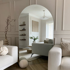 Edge - Extra Large Frameless Arched Full Length Mirror 179cm x 110cm
