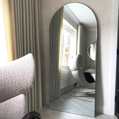Edge - Large Frameless Arched Full Length Mirror 179cm x 80cm