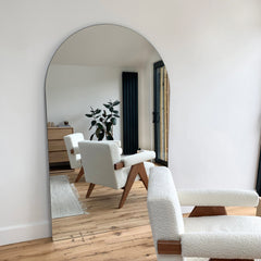Edge - Extra Large Frameless Arched Full Length Mirror 179cm x 110cm