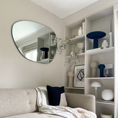 Edge - Large Frameless Irregular Pond Mirror 100cm x 75cm