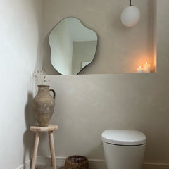 Edge - Frameless Irregular Pond Mirror 70cm x 63cm