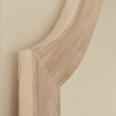 Francisco - Extra Large Arched Full Length White Washed Wood Mirror 190cm x 120cm