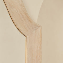 Francisco - Extra Large Arched Full Length White Washed Wood Mirror 190cm x 120cm