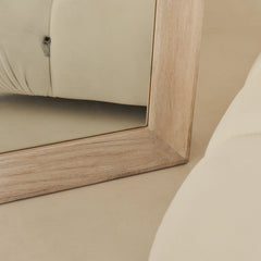 Francisco - Extra Large Arched Full Length White Washed Wood Mirror 190cm x 120cm