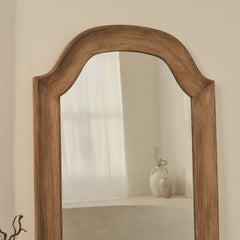 Francisco - Large Arched Full Length Washed Wood Mirror 177cm x 79cm