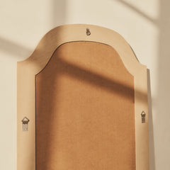 Francisco - Large Arched Full Length White Washed Wood Mirror 177cm x 79cm