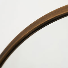 Higgins - Gold Metal Modern Round Wall Mirror 100cm x 100cm