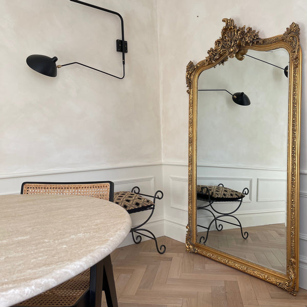 Francesca - Gold Arched Ornate Full Length Mirror 185cm x 100cm
