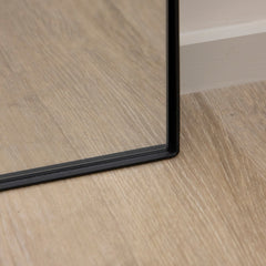 Isla - Extra Large Black Full Length Arched Metal Mirror 190cm x 120cm