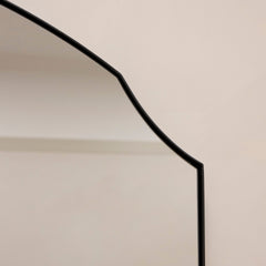 Isla - Extra Large Black Full Length Arched Metal Mirror 190cm x 120cm