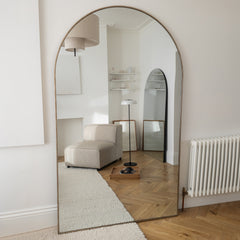 Liberty - Champagne Full Length Arched Metal Mirror 200cm x 120cm
