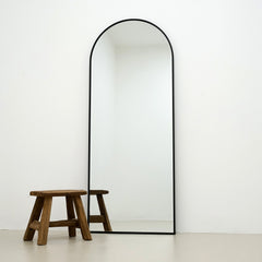Liberty - Full Length Black Large Arched Metal Mirror 160cm x 60cm