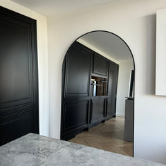 Liberty - Black Full Length Arched Metal Mirror 200cm x 120cm