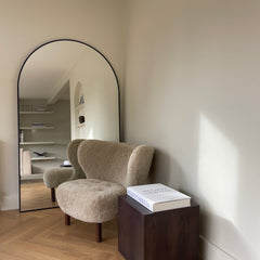 Liberty - Black Full Length Arched Metal Mirror 180cm x 110cm
