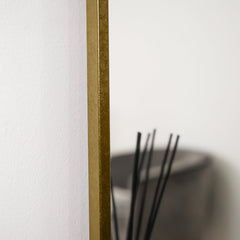 Liberty - Gold Arched Metal Overmantle Mirror 120cm x 90cm