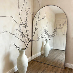 Liberty - Champagne Full Length Arched Metal Mirror 180cm x 110cm