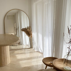 Liberty - Gold Full Length Arched Metal Mirror 180cm x 110cm