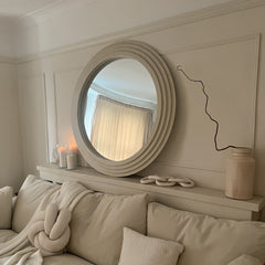 Luciana - Round Concrete Wall Mirror 110cm x 110cm