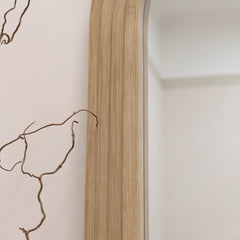 Luciana - Full Length Arched Washed Wood Mirror 180cm x 110cm