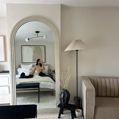Luciano - Extra Large Full Length Arched Concrete Mirror 200cm x 100cm