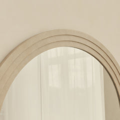 Luciano - Concrete Arched Overmantle Mirror 120cm x 100cm